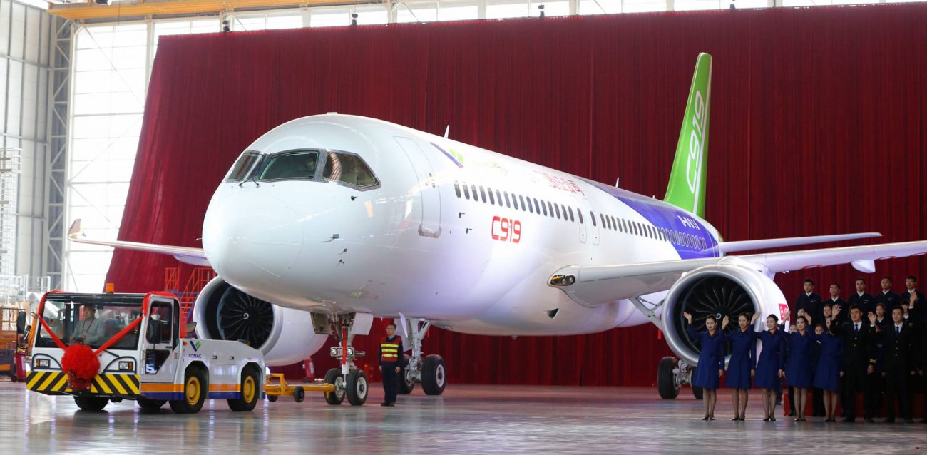 Kina började testa en konkurrent Airbus A320 av sin egen produktion