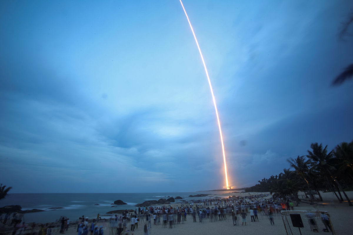 The Chinese start-up carrier rocket 