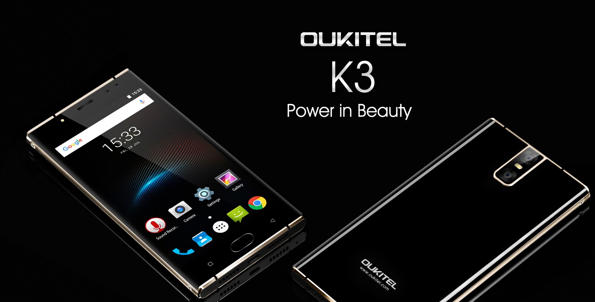 Tornaram-se conhecidos especificações do smartphone OUKITEL K3