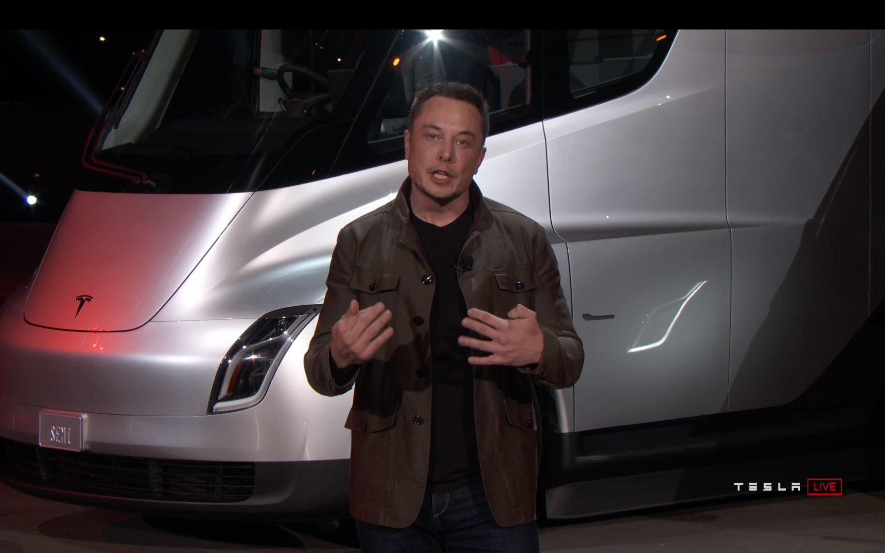 [GÜNCELLENDİ] Ilon Masque tanıttı fantastik yeni электрофуру Tesla Yarı