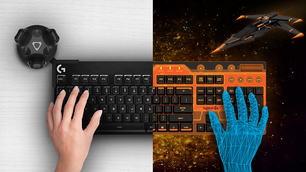 Logitech og HTC har designet et tastatur til VR