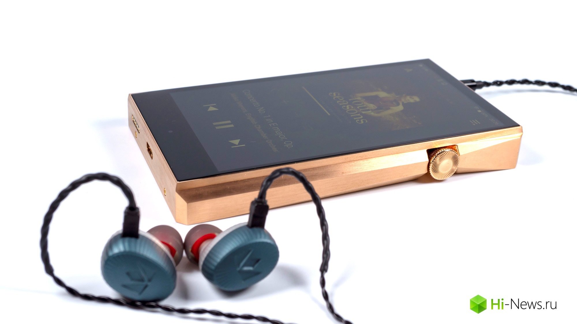 En översikt av spelare Astell&Kern A&ultima SP1000 — stående på toppen