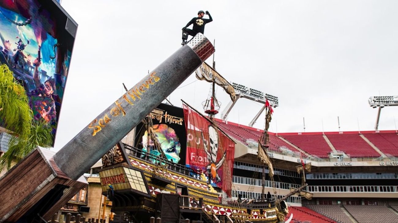 Microsoft shot a man from a cannon to break the Guinness record