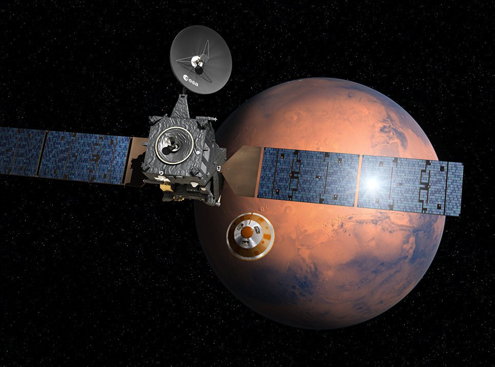 Marziano orbitale della sonda Trace Gas Orbiter ha proceduto alla sua missione scientifica