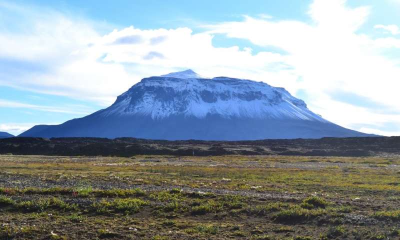 The minerals showed that the young Mars was full of snow, ice and volcanoes