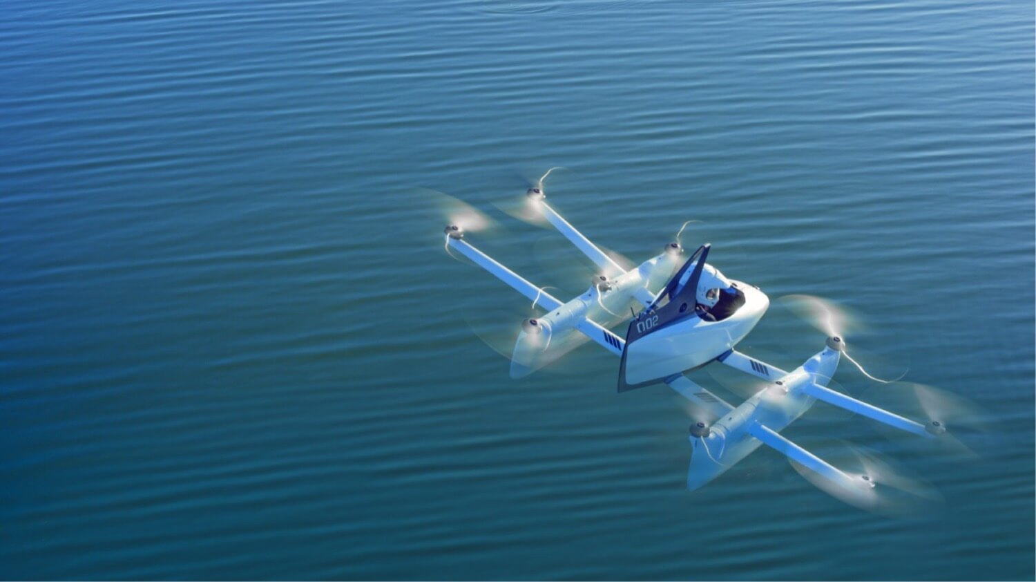 Shows a real flying car from Kitty Hawk, and he really flies